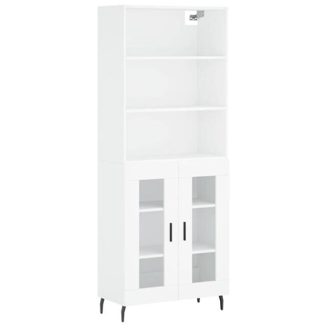 Berkfield Home Highboard White 69.5x34x180 cm Engineered Wood - image 1