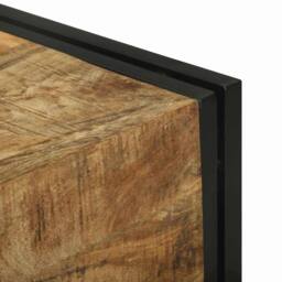 Berkfield Home Modern Dressing Table 90x50x75 cm Solid Wood Mango in Brown - Size: 90 x 50 x 75 cm - thumbnail 9