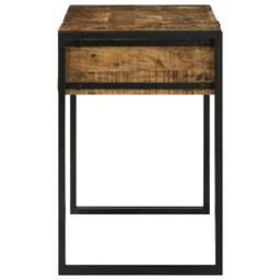 Berkfield Home Modern Dressing Table 90x50x75 cm Solid Wood Mango in Brown - Size: 90 x 50 x 75 cm - thumbnail 7