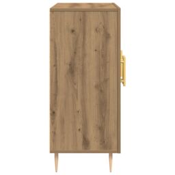 Berkfield Home Sideboard Artisan Oak 90x34x80 cm Engineered Wood in Brown - Size: 90 x 34 x 80 cm - thumbnail 7