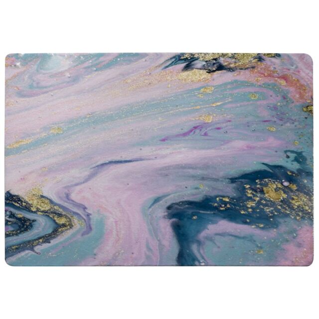 Benjamin Tate Design Blue & Pink Marble Rug in Natural - Size: Large - image 1