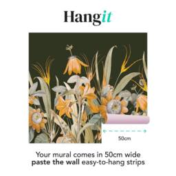 Superfresco Easy Flora Green Ochre Print To Order 3m x 2.8m Mural - thumbnail 3