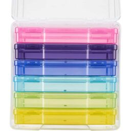 mysmartbuy Photo Storage Boxes for 6x4 Photographs - Storage Organisers with 6 Clip Lock Cases & 600 Photo Capacity - thumbnail 3