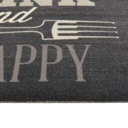 Berkfield Home Kitchen Rug Washable Kitchen Black 60x180 cm Velvet - thumbnail 4
