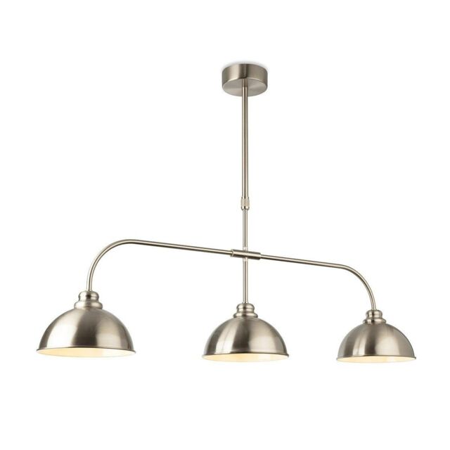 Netlighting Eagle Bar Pendant Light Brushed Steel in Grey