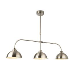 Netlighting Eagle Bar Pendant Light Brushed Steel in Grey