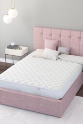 Aspire UK Made Coil & Memory Foam Mattress in White - Size: Small Double - thumbnail 1