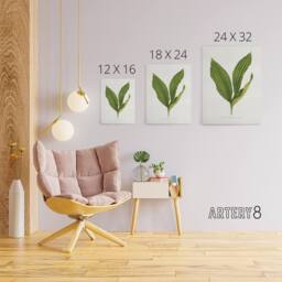 "Artery8 AF Lydon Benjamin Fawcett Lily of the Valley Leaf Canvas Art Print in White - Size: W12"" x H16""" - thumbnail 4