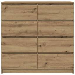 Berkfield Home Sideboard Artisan Oak 100x35x99 cm Engineered Wood in Brown - Size: 100 x 35 x 99 cm - thumbnail 6