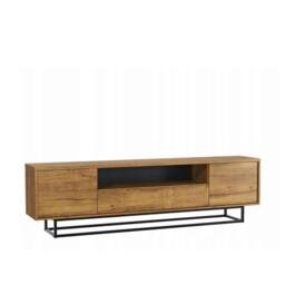 Mex Furniture LTD TV Unit Rift Loft 200cm - Dark Oak in Brown - thumbnail 9