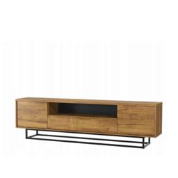 Mex Furniture LTD TV Unit Rift Loft 200cm - Dark Oak in Brown - thumbnail 8