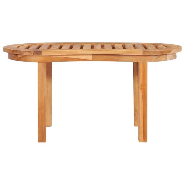Berkfield Home Coffee Table 90x50x45 cm Solid Teak Wood in Brown - Size: 90 x 50 x 45 cm - image 1