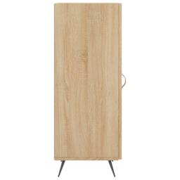 Berkfield Home Sideboard Sonoma Oak 34.5x34x90 cm Engineered Wood in Light Oak - thumbnail 7