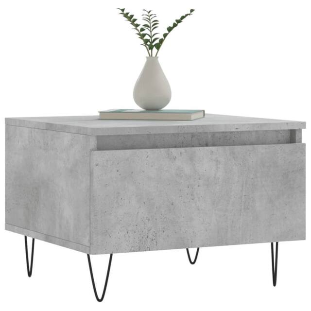 Berkfield Home Modern Coffee Tables 2 pcs Concrete Grey 50x46x35 cm Engineered Wood - Size: 50 x 46 x 35 cm - image 1