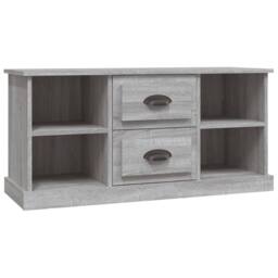 Berkfield Home TV Cabinet Grey Sonoma 99.5x35.5x48 cm Engineered Wood - thumbnail 3