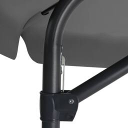 Berkfield Home Outdoor Parasol with Steel Pole 300x250 cm Anthracite in Black - thumbnail 6