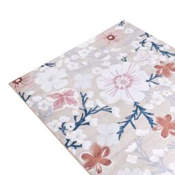 Wyld and Coco Multicolour Floral Area Rug Low Pile Polyester Anti Slip Ready - Size: 140 cm x 200 cm - thumbnail 3