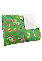 Spongebob Christmas Pattern Silky Touch Super Soft Throw Blanket 152 X 127 cm in White - thumbnail 3