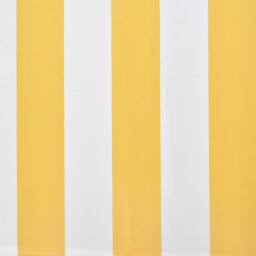 Berkfield Home Folding Awning Manual Operated 300 cm Yellow/White in Yellow - thumbnail 5