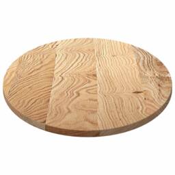Berkfield Home Table Top 120x60x2 cm Solid Wood Oak Oval in Brown - Size: 120 x 60 x 2 cm - thumbnail 6