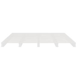 Berkfield Home Pallet Bed White 135x190 cm Double Wood Pine - thumbnail 5