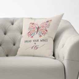 Warren Reed - Designer Spread Your Wings Cushions - Size: 60 cm x 60 cm - thumbnail 3
