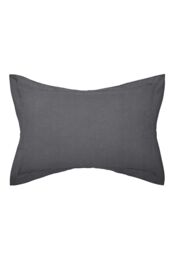 Helena Springfield 'Plain Dye' Polycotton Oxford Pillowcase in Charcoal - thumbnail 1
