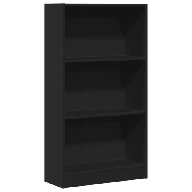 Berkfield Home Bookcase Black 60x24x109 cm Engineered Wood - Size: 60 x 24 x 109 cm - image 1