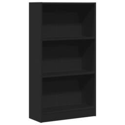 Berkfield Home Bookcase Black 60x24x109 cm Engineered Wood - Size: 60 x 24 x 109 cm - thumbnail 1