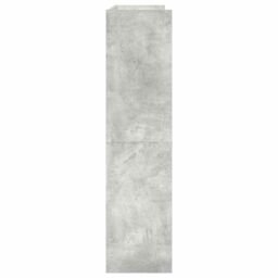 Berkfield Home Shoe Rack Concrete Grey 80x25x100 cm Engineered Wood - Size: 80 x 25 x 100 cm - thumbnail 5