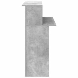 Berkfield Home Reception Desk Concrete Grey 100x50x103.5 cm Engineered Wood - thumbnail 6