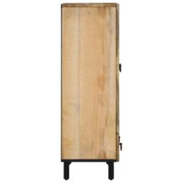Berkfield Home Highboard 60x33x100 cm Solid Wood Mango in Brown - Size: 60 x 33 x 100 cm - thumbnail 6