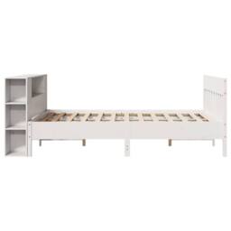 Berkfield Home Bookcase Bed without Mattress White 140x190cm Solid Wood Pine - Size: 140x190 cm - thumbnail 5