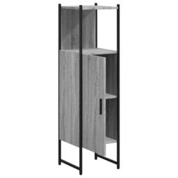 Berkfield Home Sturdy Bathroom Cabinet Grey Sonoma 33x33x120.5 cm Engineered Wood - thumbnail 6