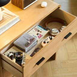 Nordlys Scandinavian Bedroom Dresser with Wood & Metal 3 Drawers Storage in Brown - thumbnail 9