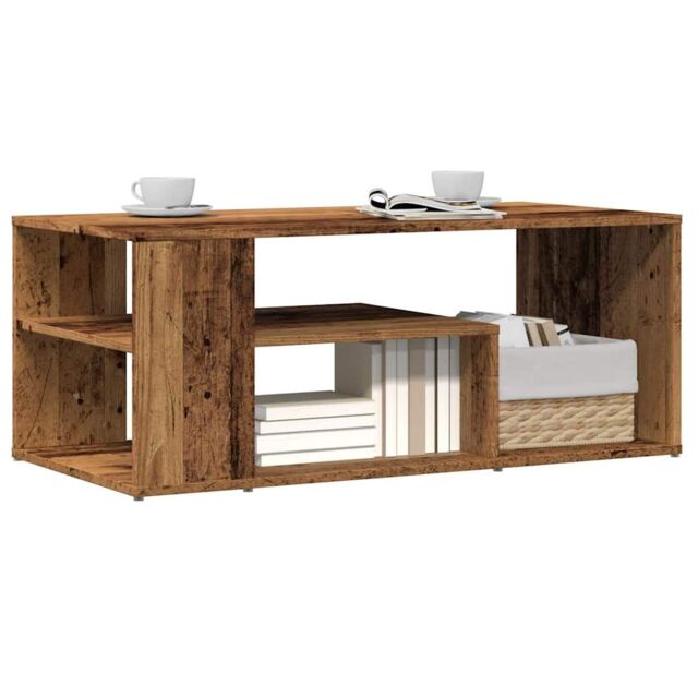 Berkfield Home Coffee Table Old Wood 100x50x40 cm Engineered Wood in Brown - Size: 100 x 50 x 40 cm - image 1