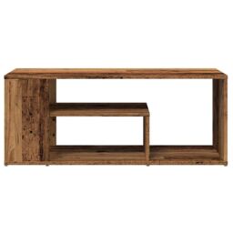 Berkfield Home Coffee Table Old Wood 100x50x40 cm Engineered Wood in Brown - Size: 100 x 50 x 40 cm - thumbnail 4