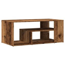 Berkfield Home Coffee Table Old Wood 100x50x40 cm Engineered Wood in Brown - Size: 100 x 50 x 40 cm - thumbnail 6