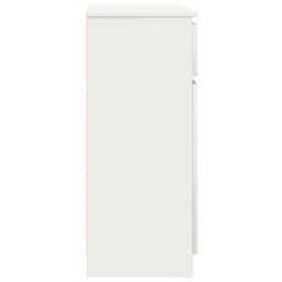 Berkfield Home Sideboard with Drawer White 71x35x84 cm Engineered Wood - Size: 71 x 35 x 84 cm - thumbnail 7