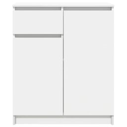 Berkfield Home Sideboard with Drawer White 71x35x84 cm Engineered Wood - Size: 71 x 35 x 84 cm - thumbnail 6