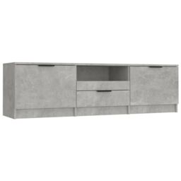 Berkfield Home TV Cabinet Concrete Grey 140x35x40 cm Engineered Wood - Size: 140 x 35 x 40 cm - thumbnail 2
