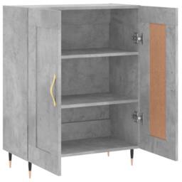 Berkfield Home Sideboard Concrete Grey 69.5x34x90 cm Engineered Wood - thumbnail 6