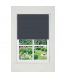 New Edge Blinds Slate Grey Plain Straight Edge Daylight Roller Blind 165cm Drop - Size: 180 cm width x 165 cm drop