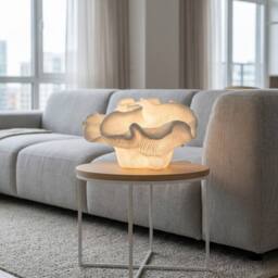 Garden Greatness Natural Rose Coral Table Lamp in Beige - thumbnail 1