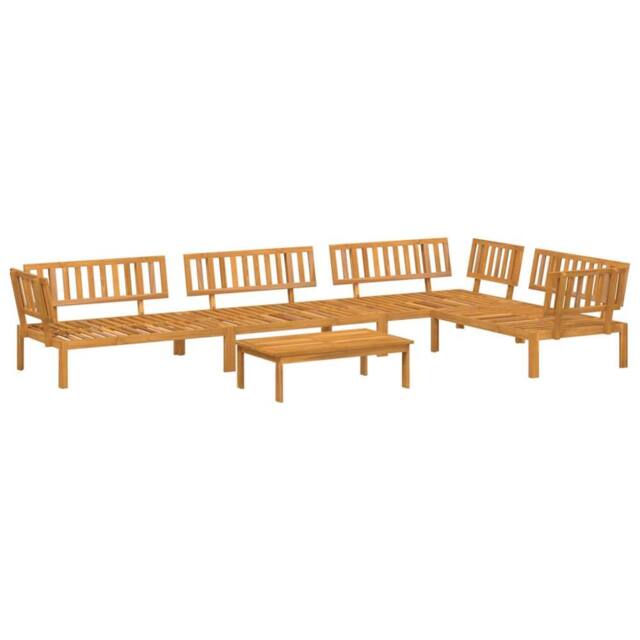 Berkfield Home 5 Piece Garden Pallet Sofa Set Solid Wood Acacia in Brown - image 1