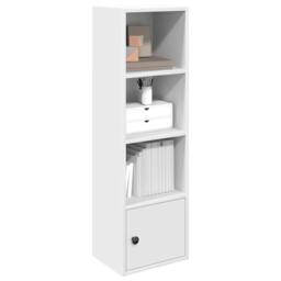 Berkfield Home Durable Bookcase White 31x24x102 cm Engineered Wood - Size: 31 x 24 x 102 cm - thumbnail 2