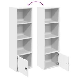 Berkfield Home Durable Bookcase White 31x24x102 cm Engineered Wood - Size: 31 x 24 x 102 cm - thumbnail 8