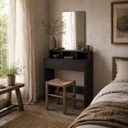 Wyld Haus Merotto Black Dressing Table Mirror