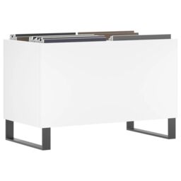 Berkfield Home Record Cabinet White 74.5x38x48 cm Engineered Wood - thumbnail 3