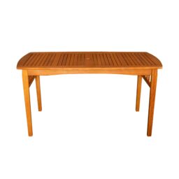 Samuel Alexander Kapalua 4 Seater Rectangular Outdoor Wooden Slatted Top Dining Table in Brown - thumbnail 7